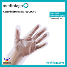 Load image into Gallery viewer, &quot;proteq&quot; Cast Polyethylene (CPE)/  Thermoplastic Elastomers (TPE) Gloves [FOOD GRADE] - mediniaga
